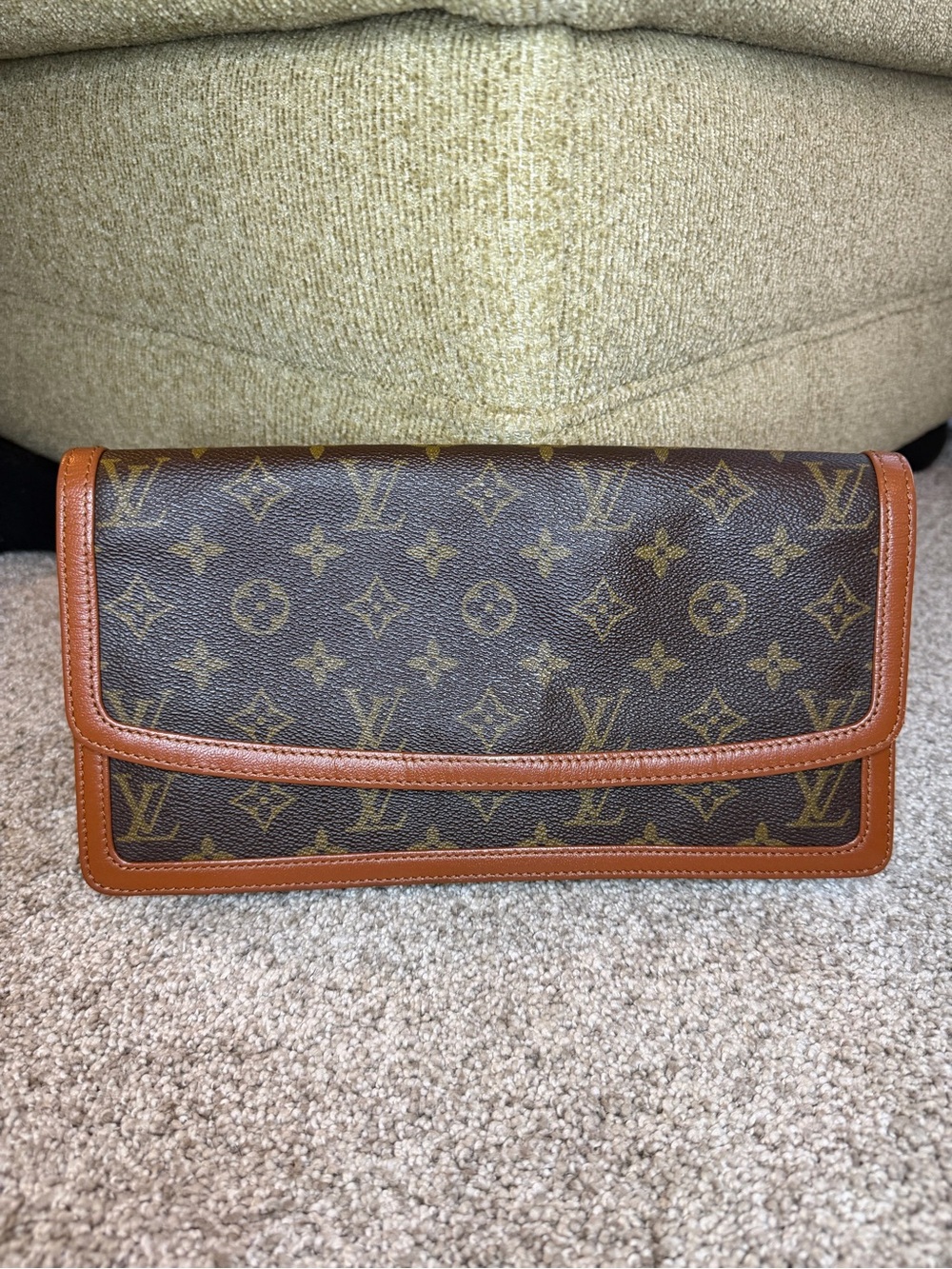 Vintage Louis Vuitton Monogram Envelope Clutch Document Case